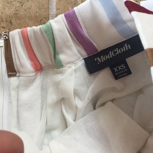 NWOT ModCloth Aspiration Creation Striped Skirt - Picture 5 of 9